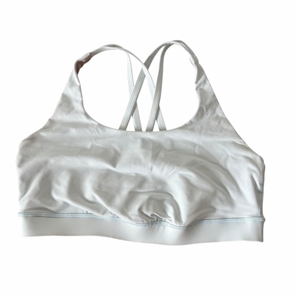 Womens Lululemon Athletica White Strappy Sports Bra | Size M - Picture 1 of 6